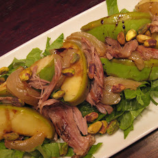 Warm Duck and Grilled Apple Salad