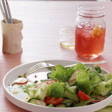Garden Salad with Yogurt Cheese