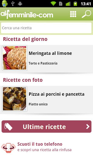 Cucina alfemminile : ricette