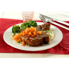 Apricot-Glazed Pork Loin Chops