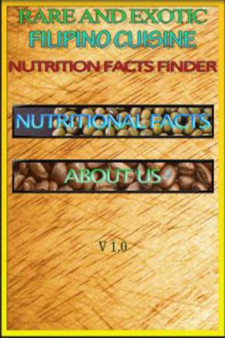 Pinoy Cuisine Nutrition Facts