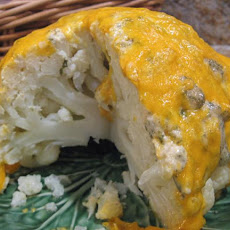 Cauliflower With Lemon Mayonnaise-Cheddar Crust