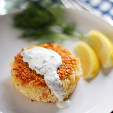 Smoked Salmon Potato Cakes with Herb Crème Fraîche