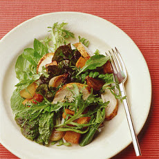 Green Salad with Roast Chicken and Sweet Potato