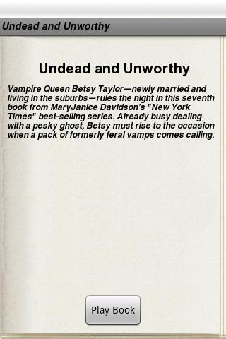 Undead and Unworthy