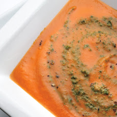 Tomato-White Bean Soup with Pesto