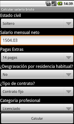 Calculadora salario y paro