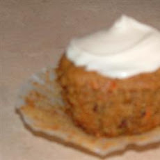Fluffy Carrot Muffins with Cream Cheese Frosting
