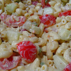 Cucumber Tomato Macaroni Salad