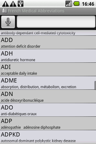 BKS French Medical Acronyms