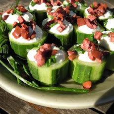 Creamy Chive Cucumber Cups