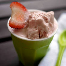 Strawberry and Lime Ice Cream