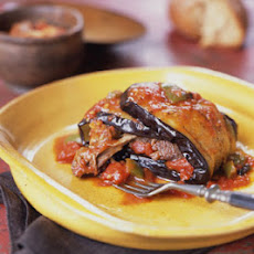Braised Lamb Shanks Wrapped in Eggplant