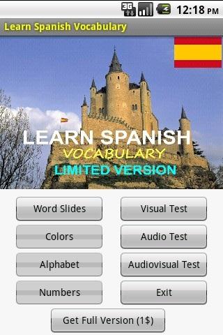 學習西班牙語的詞彙LITE