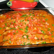 Creamy Chicken & Cheese Enchiladas