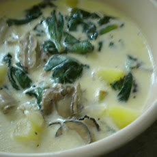 Oyster and Spinach Chowder