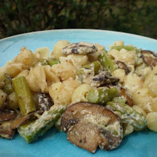 Pasta Shells With Portabella Mushrooms and Boursin Sauce
