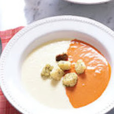 Cool Corn and Spicy Red Pepper Soup