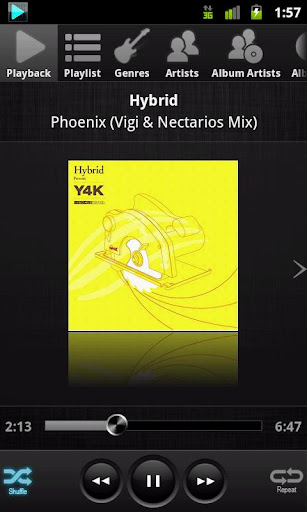 awaremote-for-winamp for android screenshot