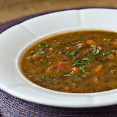 French Lentil and Vegetable Soup with Bacon