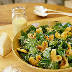 Caesar Salad with Heart Croutons