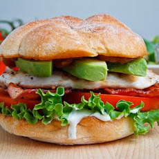 Grilled Chicken Club Sandwich with Avocado and Chipotle Caramelized Onions
