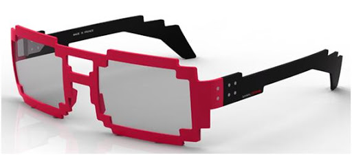 monturas de gafas retro rojas