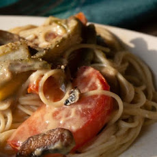 Angel Hair Pasta With Roasted Garlic