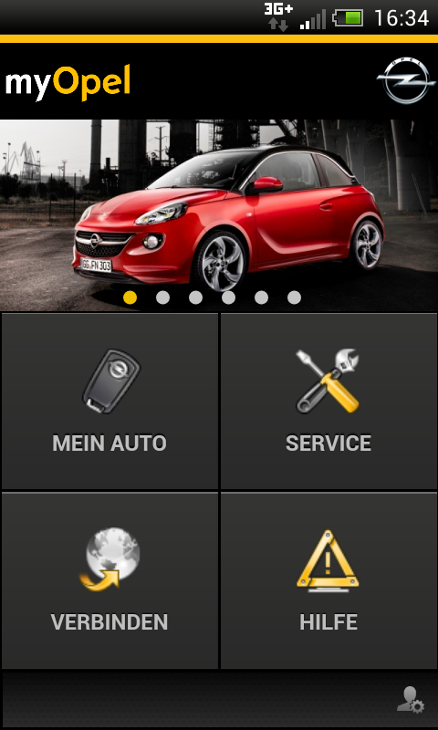 Android application myOpelService screenshort