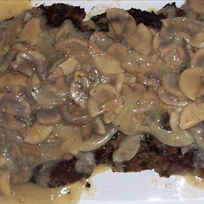 Burger Elegance With Mushroom Sauce