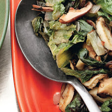 Sauté of Winter Greens and Shiitake Mushrooms