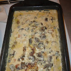 Moist  Baked Breaded Pork Chops in Mushroom Gravy