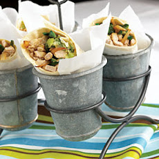 Pork Wraps with Fresh Tomatillo Salsa