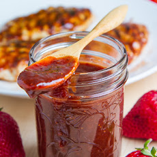 Roasted Strawberry BBQ Sauce