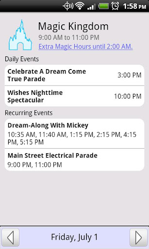 【免費旅遊App】Disney World Park Hours-APP點子