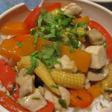 Caramelised Chicken and Pumpkin Stir-fry