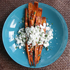 Caramelized Spiced Carrots with Goat Cheese 