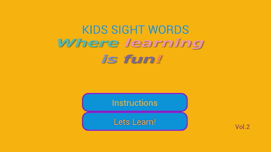 How to install KIDS SIGHT WORDS Vol.2 1.3 mod apk for pc
