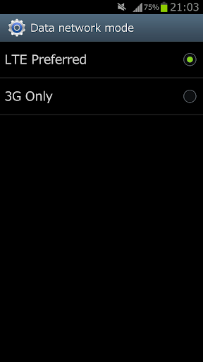 LTE 3G Setting