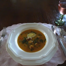 Warm Weather Pea and Ham Soup