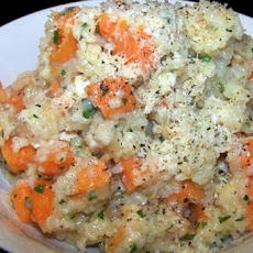 Oven Baked Sweet Potato & Chicken Risotto