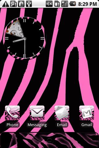 Zebra Print Pink Theme