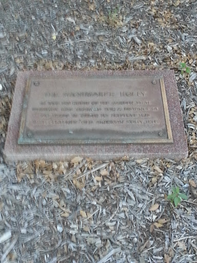 The Shoemaker Holly Plaque