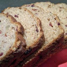 Healthy Cranberry Walnut Bread