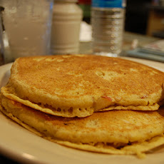 Cornmeal Pancakes With Spicy Beans