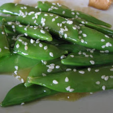 Orange Glazed Sugar Snap Peas