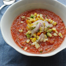 Gazpacho with Peaches and Jalapeño