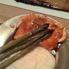 Pepper-Honey Cedar Plank Salmon