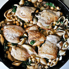 Chicken, Kale + Chickpea Skillet