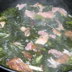 Collard Greens with Smoked Turkey Wings